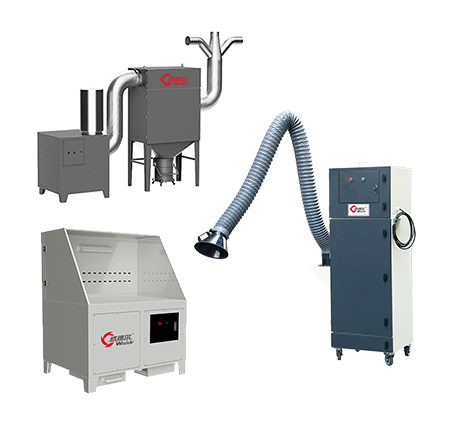 Soluções de controle de poeira