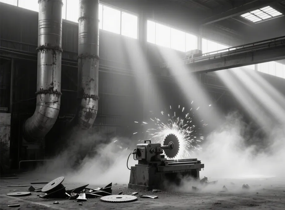 Poeira aerotransportada de fábrica