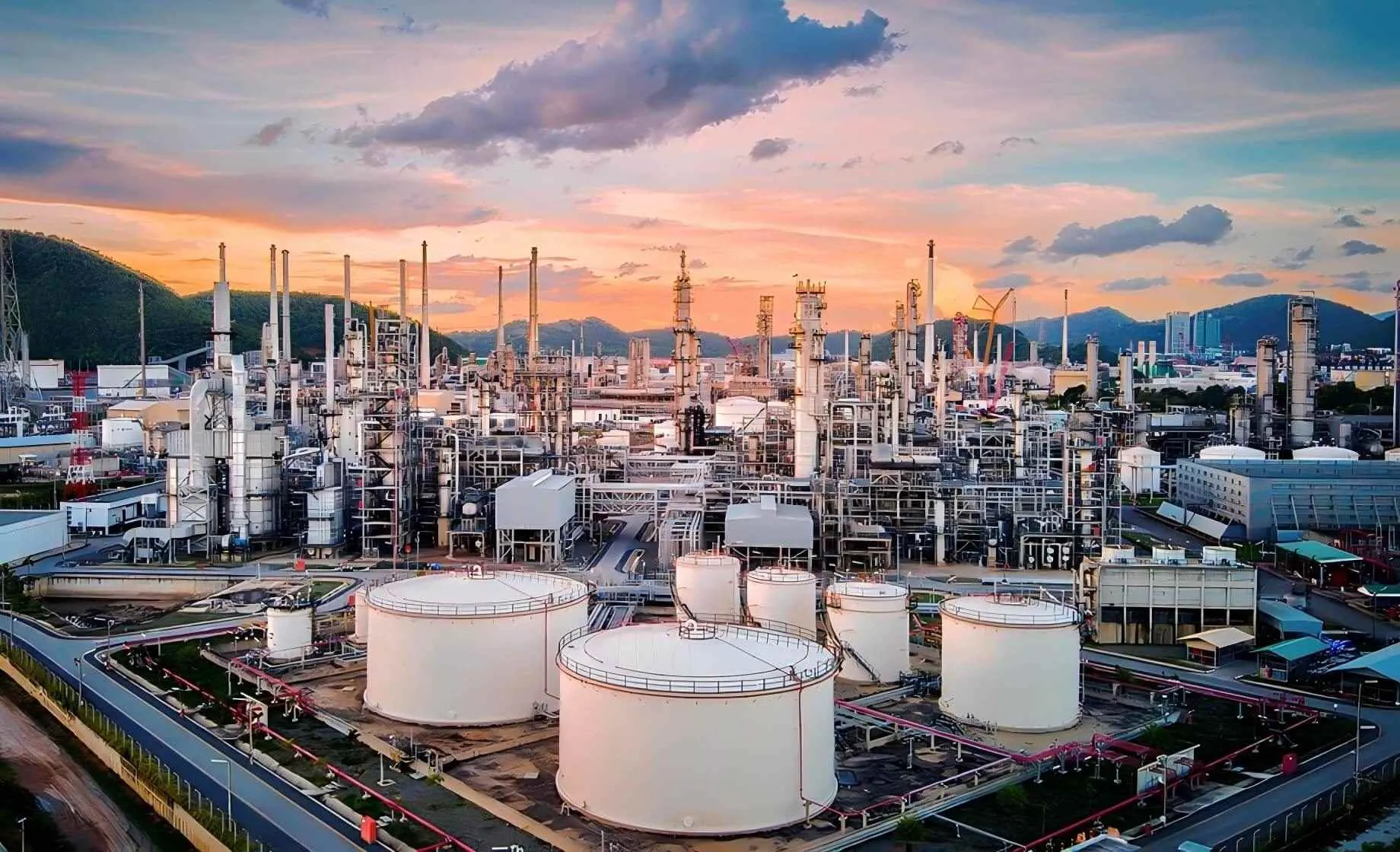 Indústria de plantas químicas