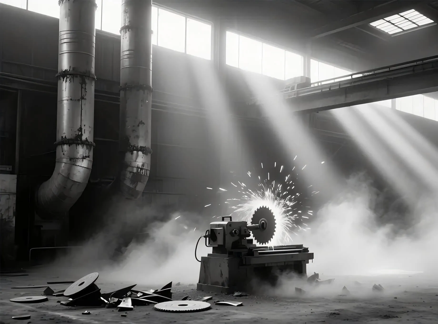 Poeira aerotransportada de fábrica